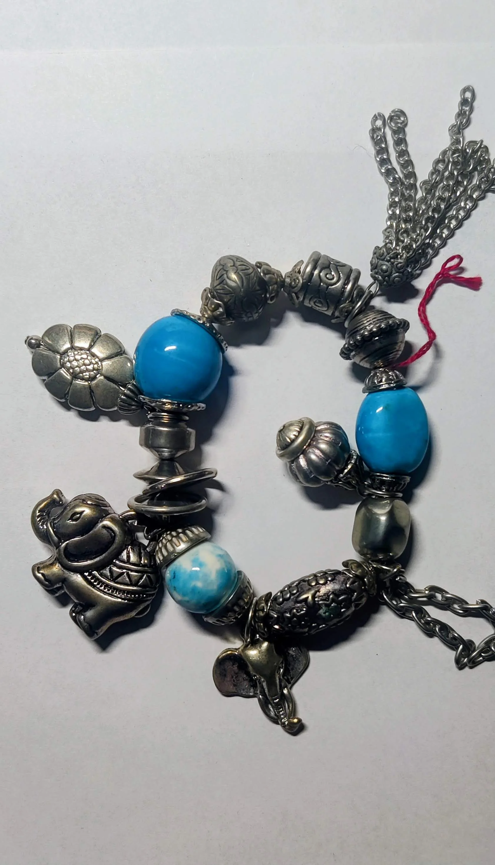 Handgemaakte Bohemian Armband met Olifantenbedels
